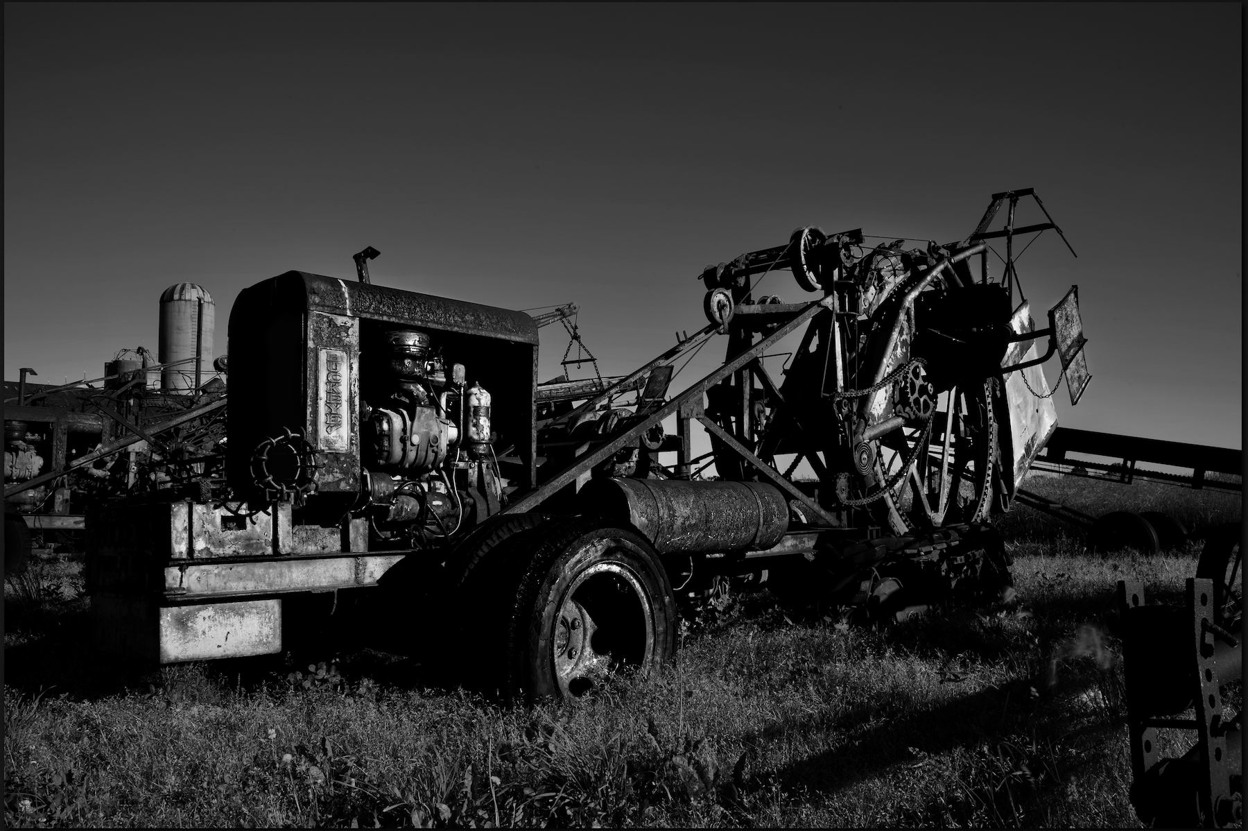 an old trenching machine