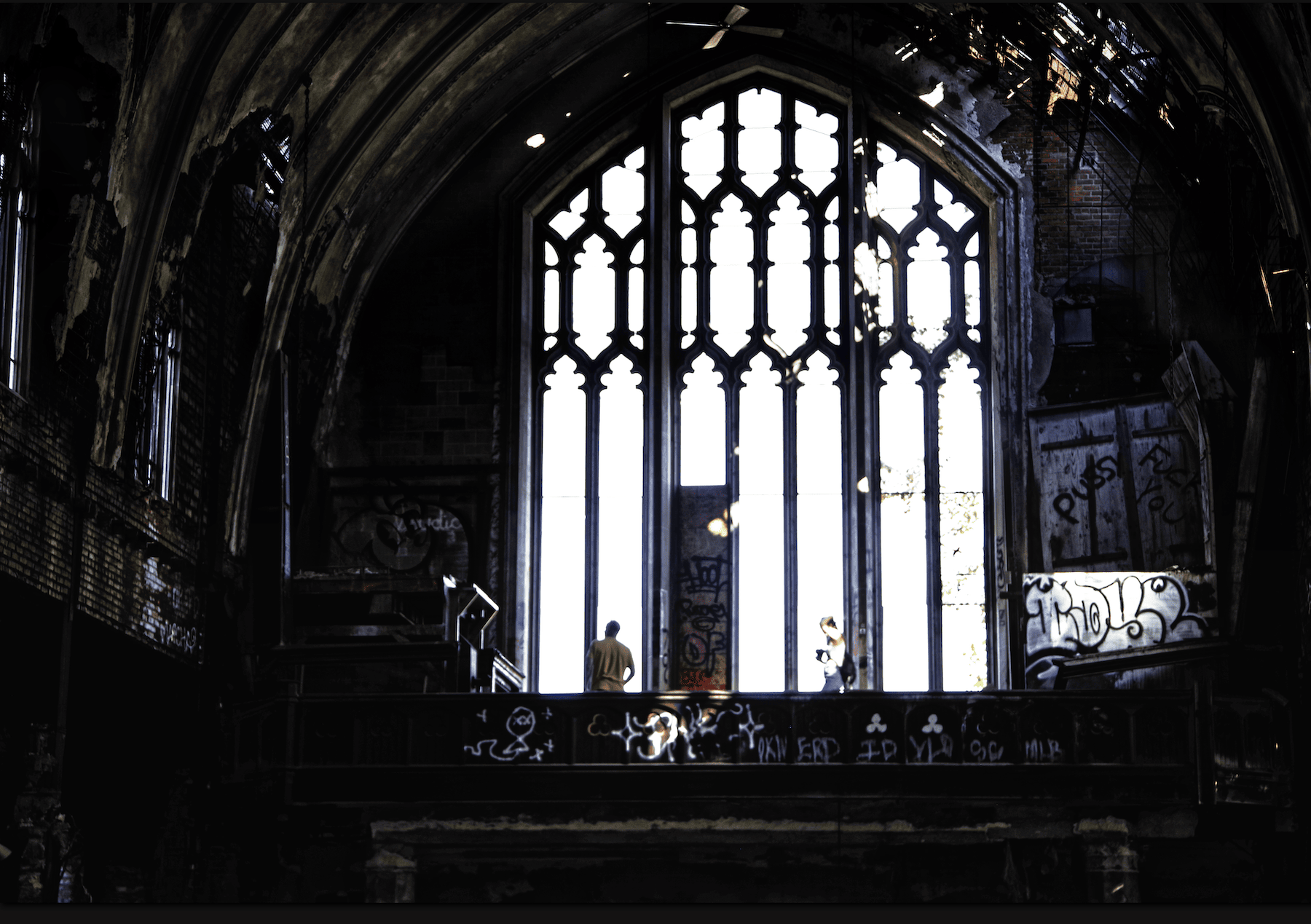 Choir balcony, St Agnes Church, Detroit.